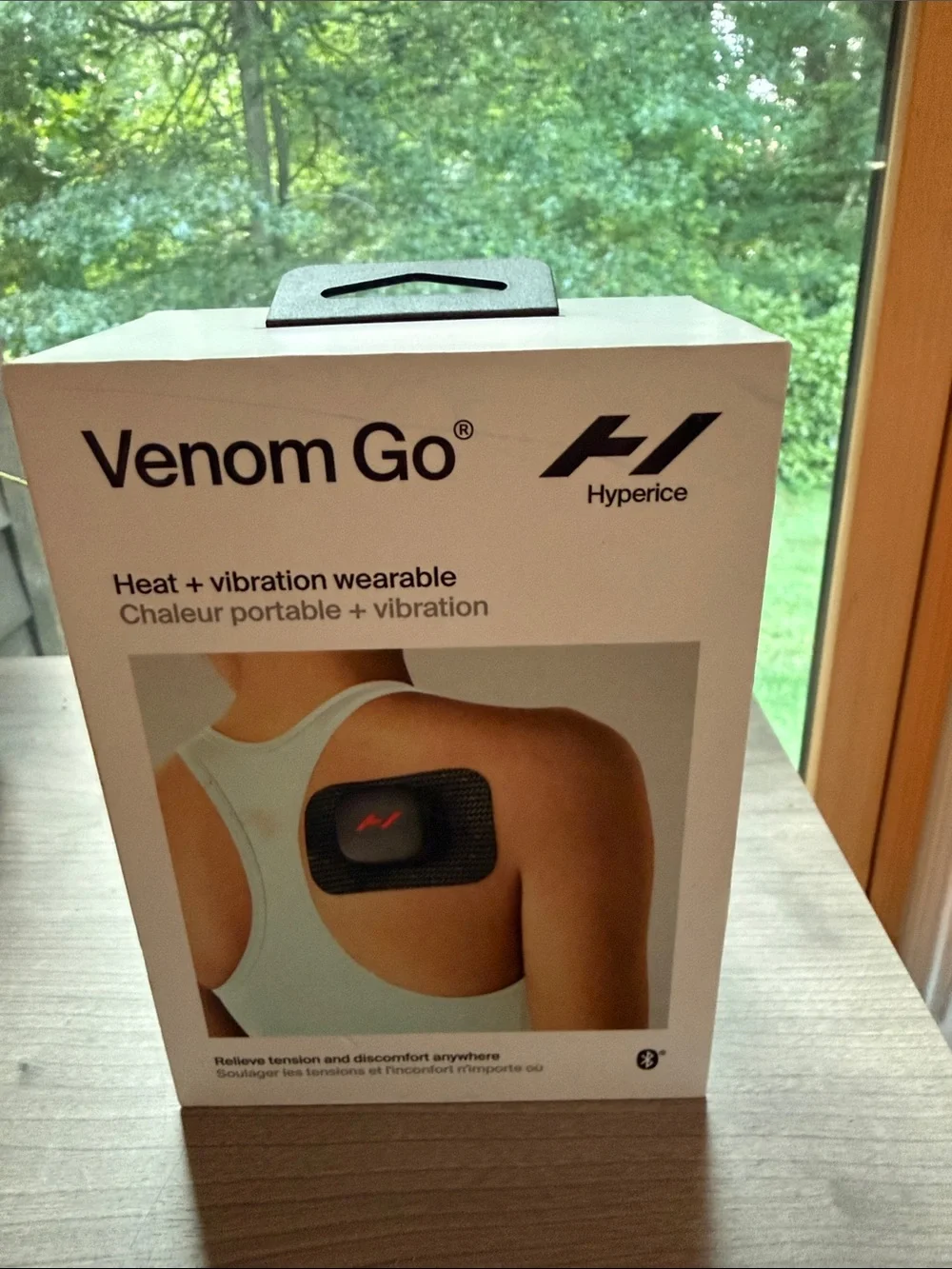 Venom Go Heat + Vibration Wearable – Black by Hyperice